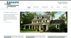 Desktop Screenshot of agapeconstruction.com